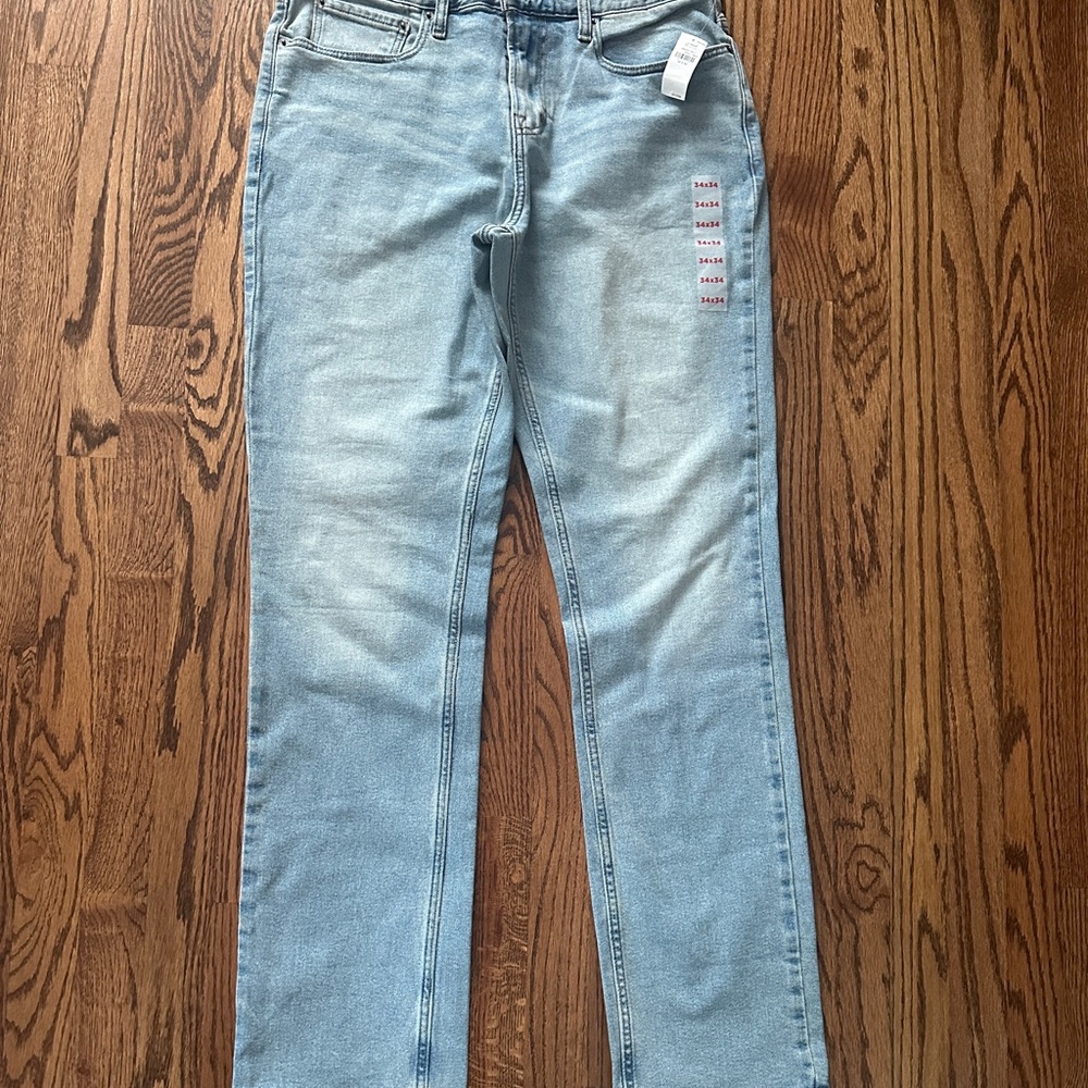 Old Navy Blue Straight Leg Jeans Classic Style